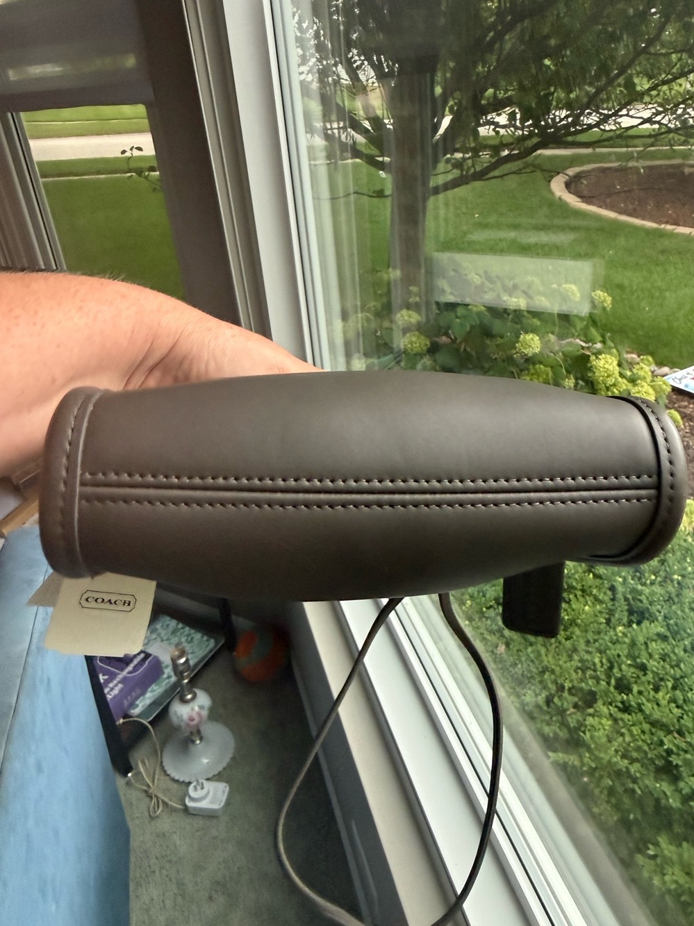 NWT Vintage 1998 Coach Abbie 9017  Dark Gray with Nickel Hardware Deadstock - Picture 6 of 16